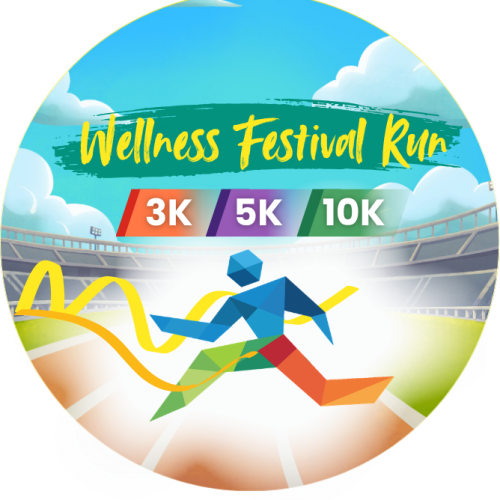 wellness festival run logo